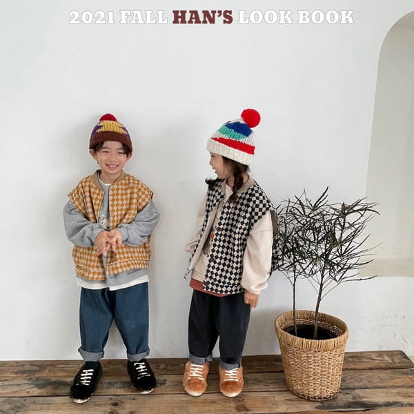 HAN'S - Korean Children Fashion - #Kfashion4kids - Cubic Corduroy Vest - 3