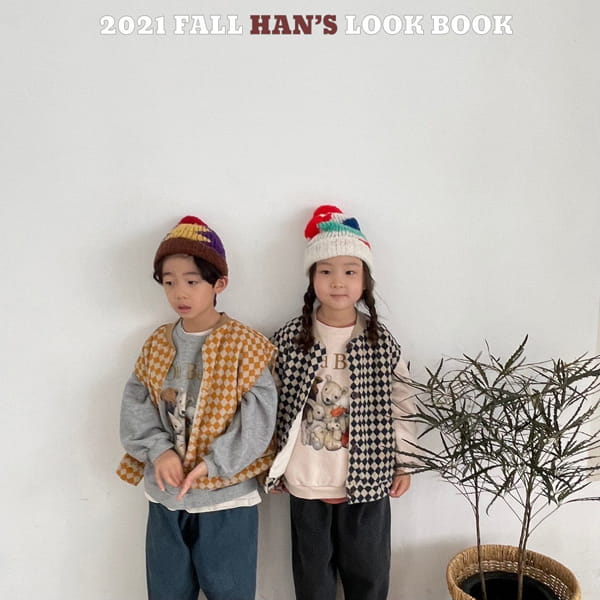 HAN'S - Korean Children Fashion - #Kfashion4kids - Cubic Corduroy Vest - 4