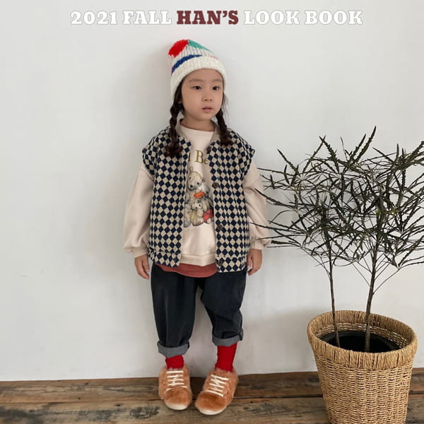 HAN'S - Korean Children Fashion - #Kfashion4kids - Cubic Corduroy Vest - 5