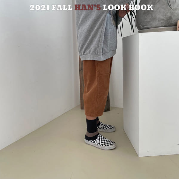 HAN'S - Korean Children Fashion - #Kfashion4kids - Midi Curdory Pocket Pants - 10