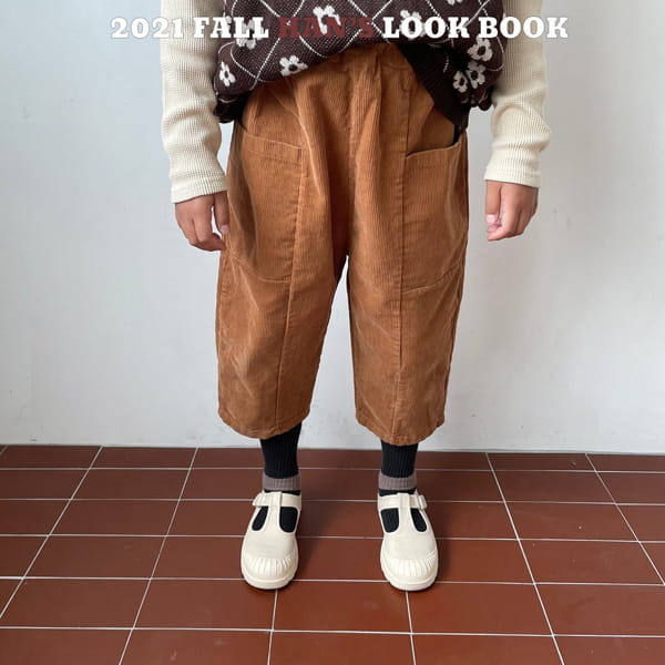 HAN'S - Korean Children Fashion - #Kfashion4kids - Midi Curdory Pocket Pants - 11