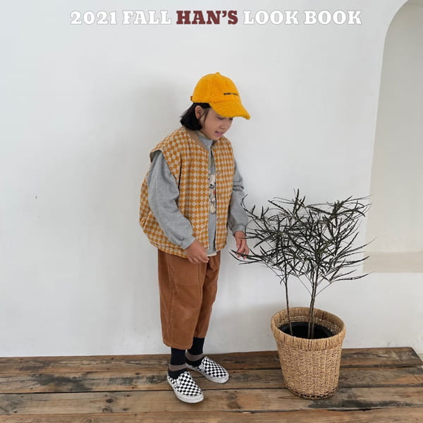 HAN'S - Korean Children Fashion - #Kfashion4kids - Midi Curdory Pocket Pants - 8