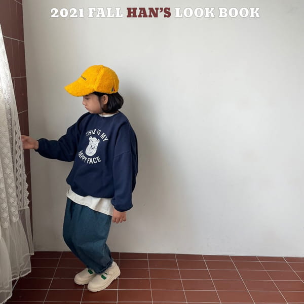 HAN'S - Korean Children Fashion - #Kfashion4kids - Happy Bear Sweatshirt - 12