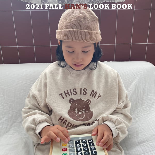 HAN'S - Korean Children Fashion - #Kfashion4kids - Happy Bear Sweatshirt - 7