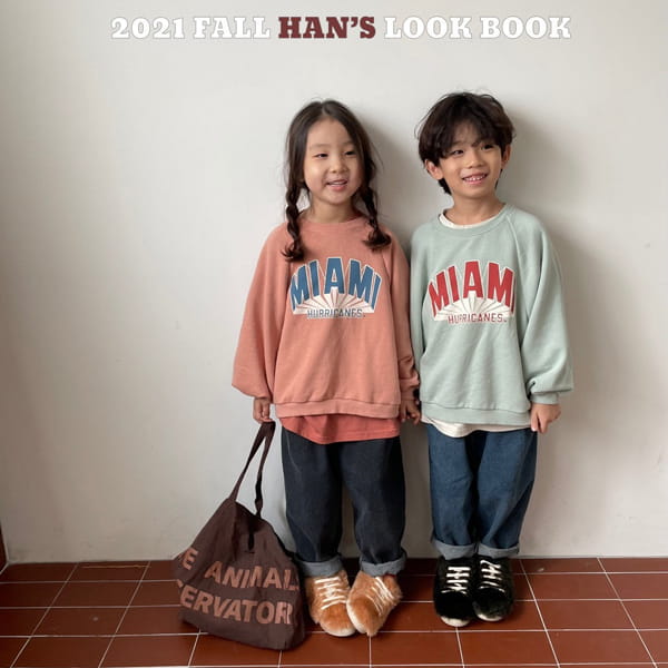 HAN'S - Korean Children Fashion - #Kfashion4kids - Miami Raglan Tee