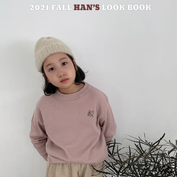 HAN'S - Korean Children Fashion - #Kfashion4kids - Bear Embroidery Waffle Tee - 11