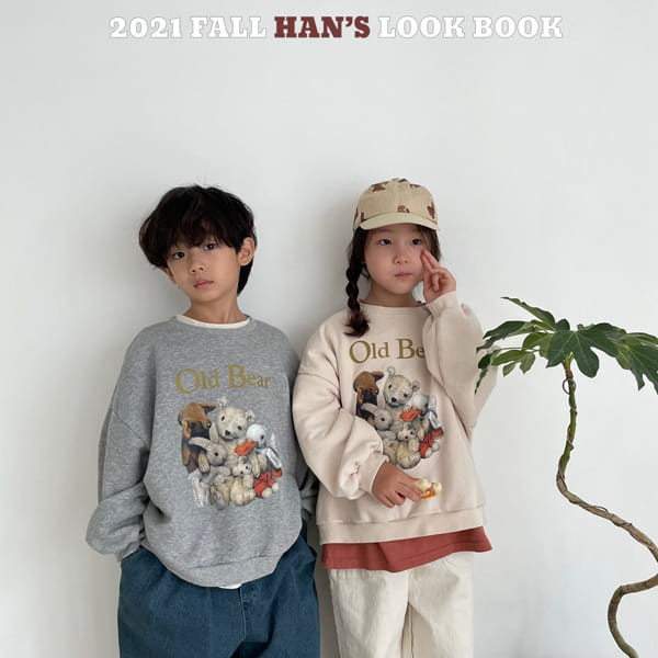 HAN'S - Korean Children Fashion - #Kfashion4kids - Old Bear Sweatshirt - 5