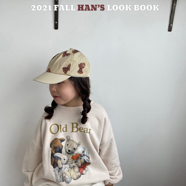 HAN'S - Korean Children Fashion - #Kfashion4kids - Old Bear Sweatshirt - 6