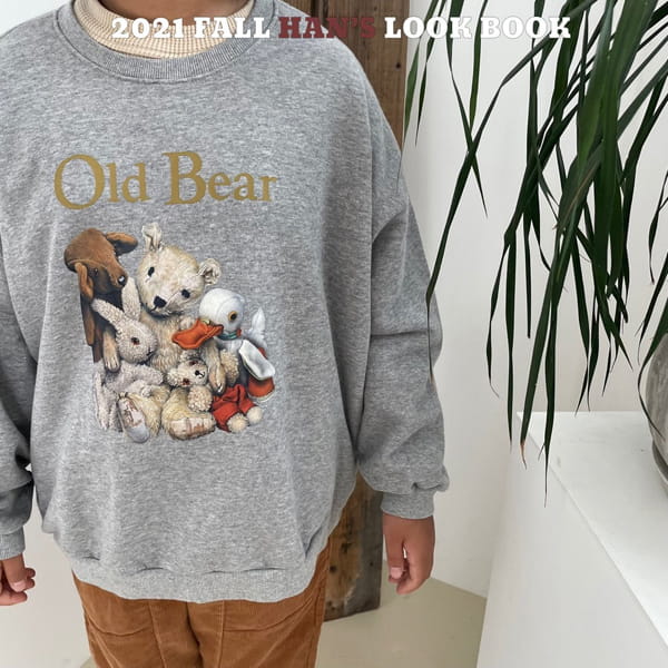 HAN'S - Korean Children Fashion - #Kfashion4kids - Old Bear Sweatshirt - 9