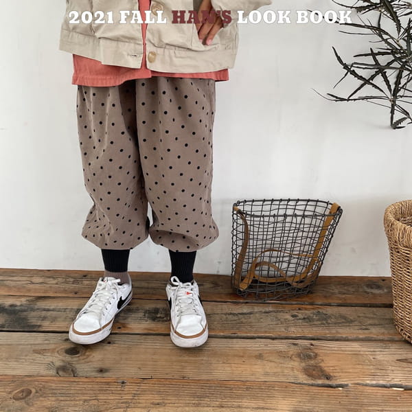 HAN'S - Korean Children Fashion - #Kfashion4kids - Corduroy Dot Pants - 11