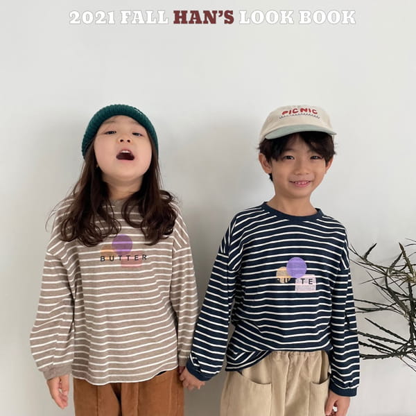 HAN'S - Korean Children Fashion - #Kfashion4kids - Butter Stripe Tee - 2