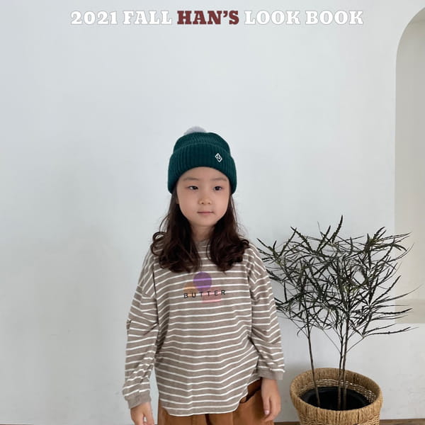 HAN'S - Korean Children Fashion - #Kfashion4kids - Butter Stripe Tee - 3