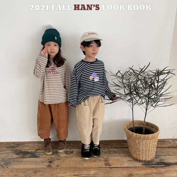 HAN'S - Korean Children Fashion - #Kfashion4kids - Butter Stripe Tee - 5
