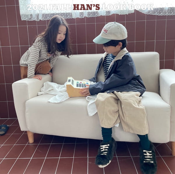 HAN'S - Korean Children Fashion - #Kfashion4kids - Butter Stripe Tee - 7