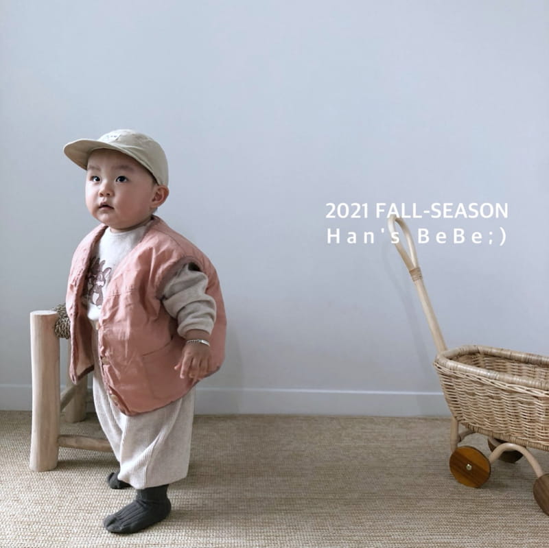 HAN'S - Korean Children Fashion - #Kfashion4kids - Bebe Pocket Piping Vest - 5