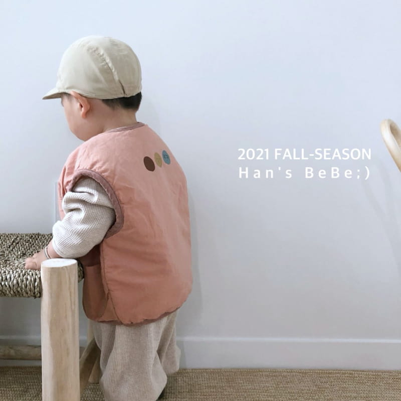 HAN'S - Korean Children Fashion - #Kfashion4kids - Bebe Pocket Piping Vest - 6