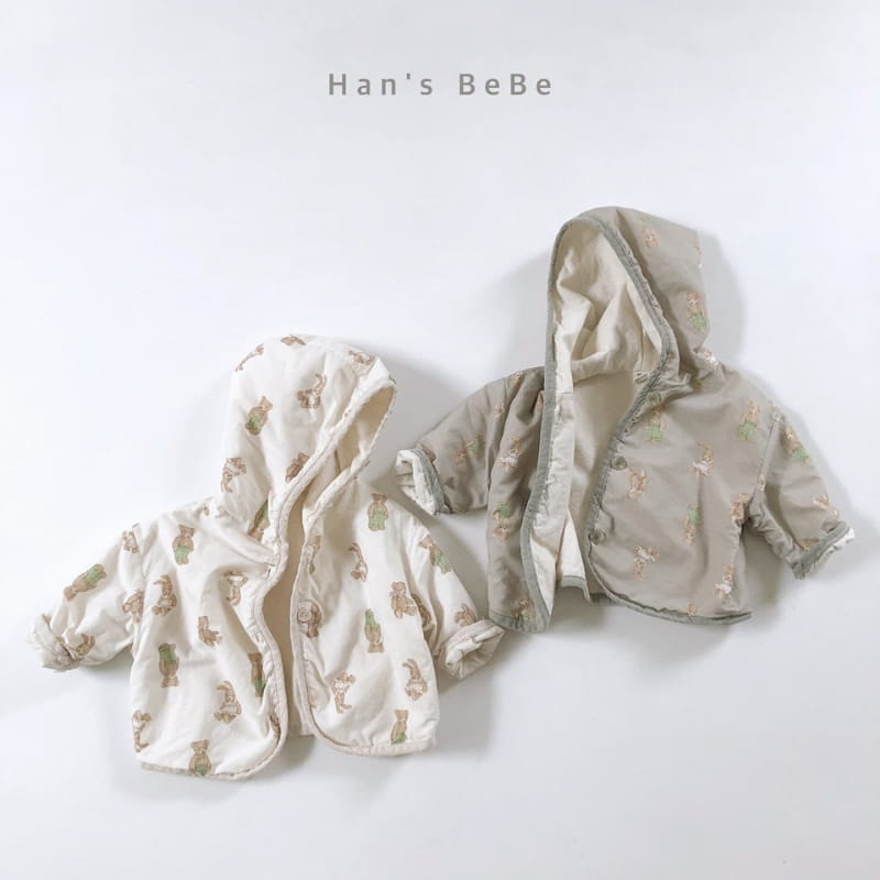 HAN'S - Korean Children Fashion - #Kfashion4kids - Bebe Hood Cardigan