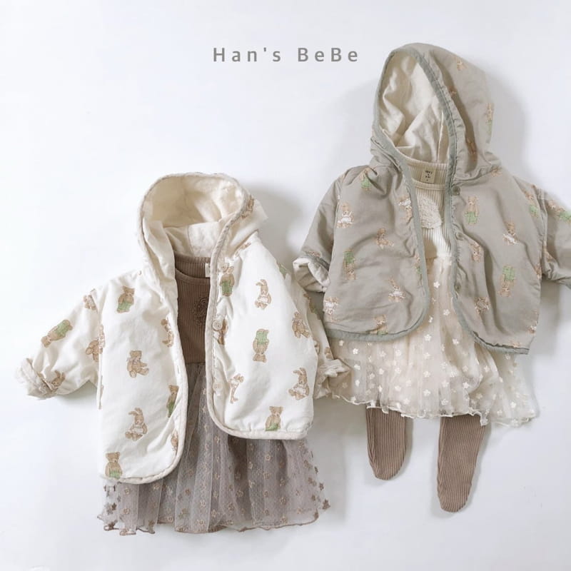 HAN'S - Korean Children Fashion - #Kfashion4kids - Bebe Hood Cardigan - 3