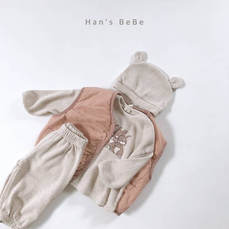 HAN'S - Korean Children Fashion - #Kfashion4kids - Bebe Rabbit Top Bottom Set - 2