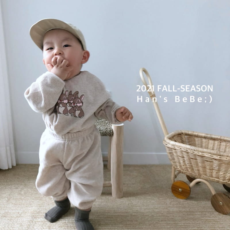 HAN'S - Korean Children Fashion - #Kfashion4kids - Bebe Rabbit Top Bottom Set - 5
