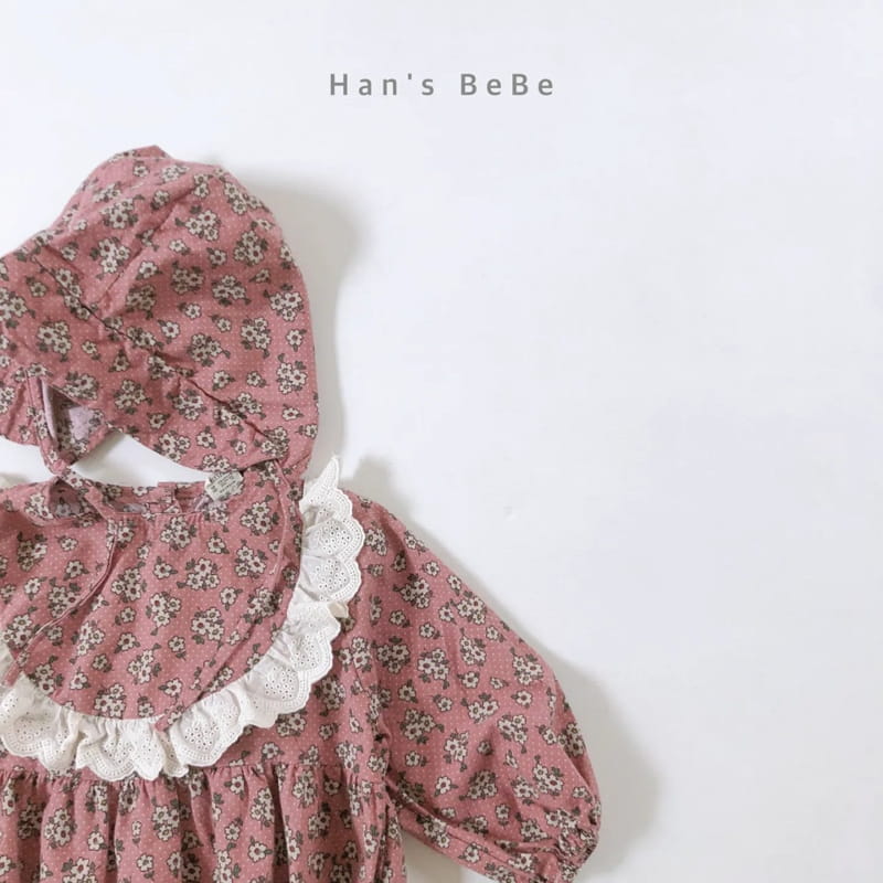 HAN'S - Korean Children Fashion - #Kfashion4kids - Lace Bodysuit with Bonnet - 2