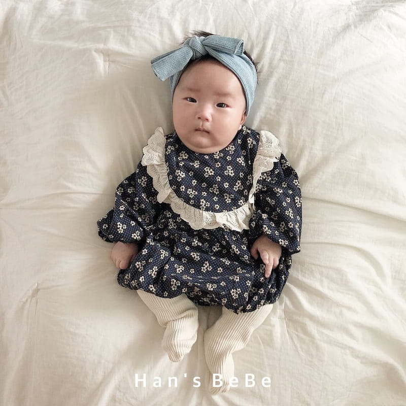 HAN'S - Korean Children Fashion - #Kfashion4kids - Lace Bodysuit with Bonnet - 6