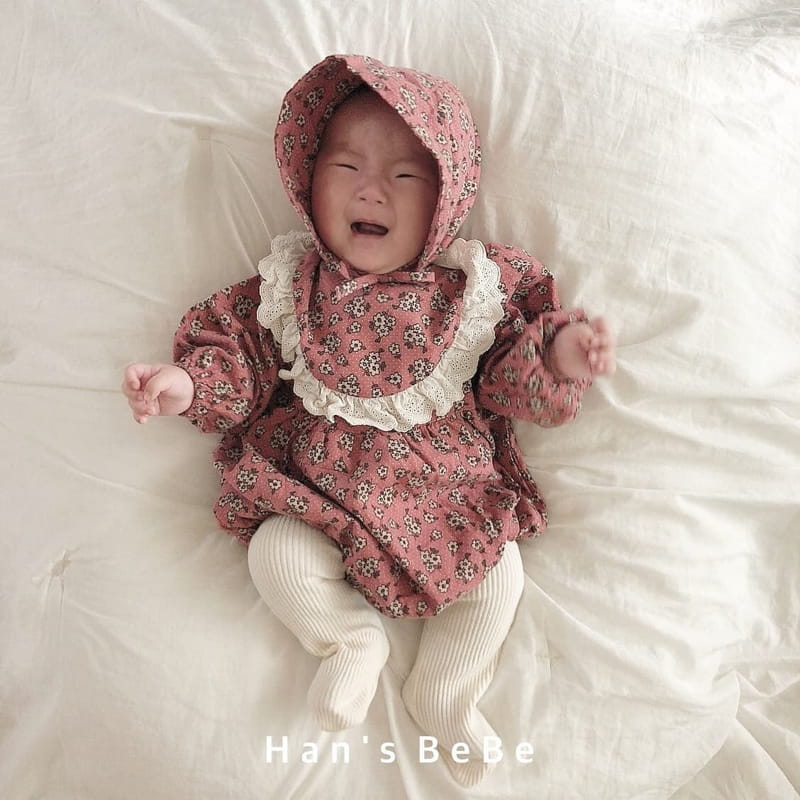 HAN'S - Korean Children Fashion - #Kfashion4kids - Lace Bodysuit with Bonnet - 7