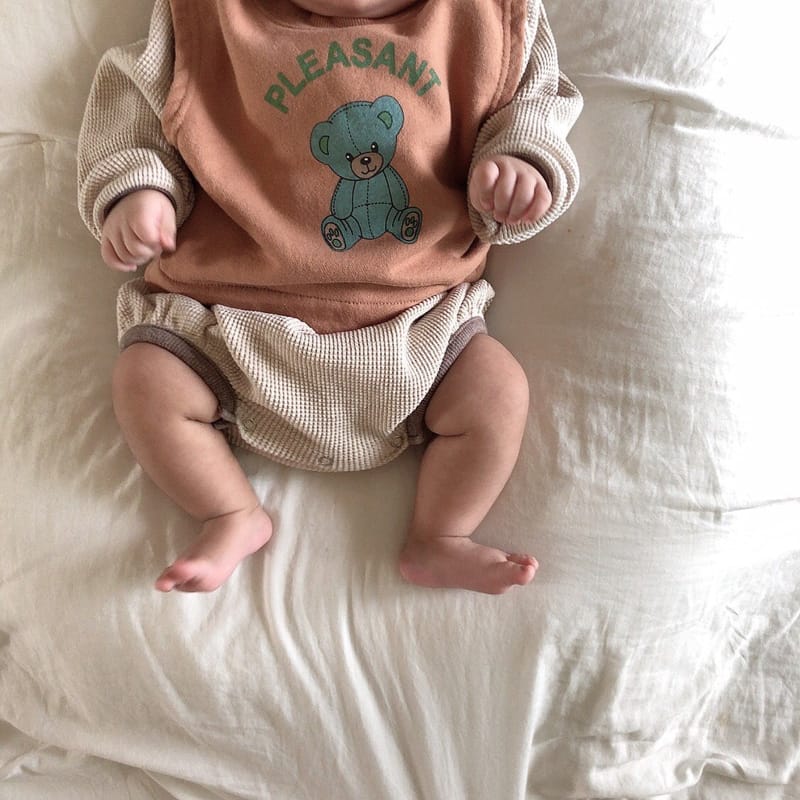 HAN'S - Korean Children Fashion - #Kfashion4kids - Colored Piping Bodysuit - 11