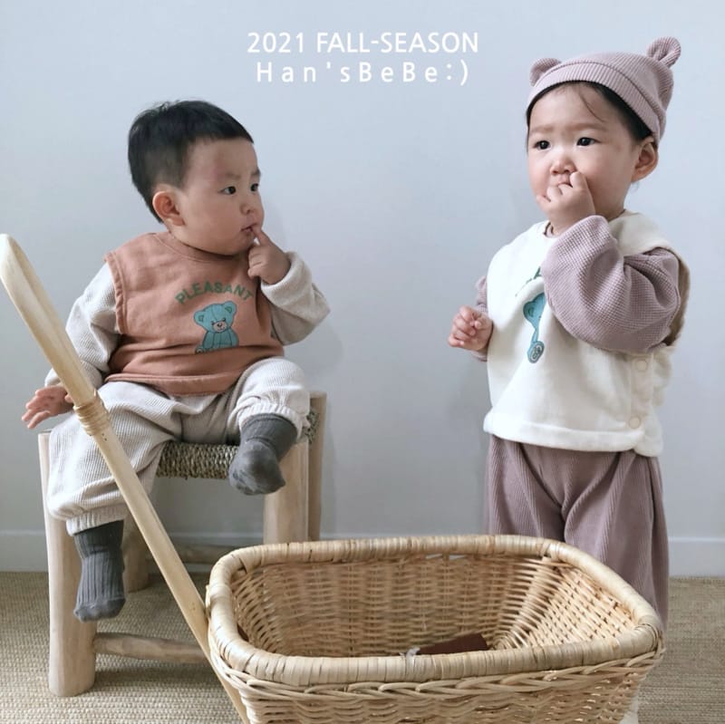 HAN'S - Korean Children Fashion - #Kfashion4kids - Vest Bib - 10