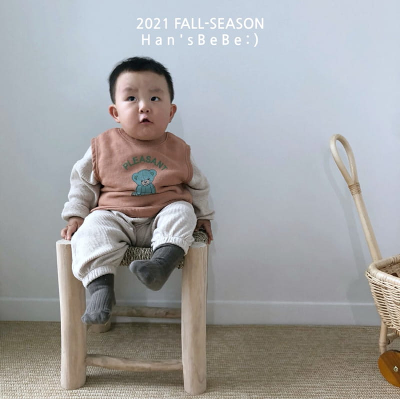 HAN'S - Korean Children Fashion - #Kfashion4kids - Vest Bib - 11