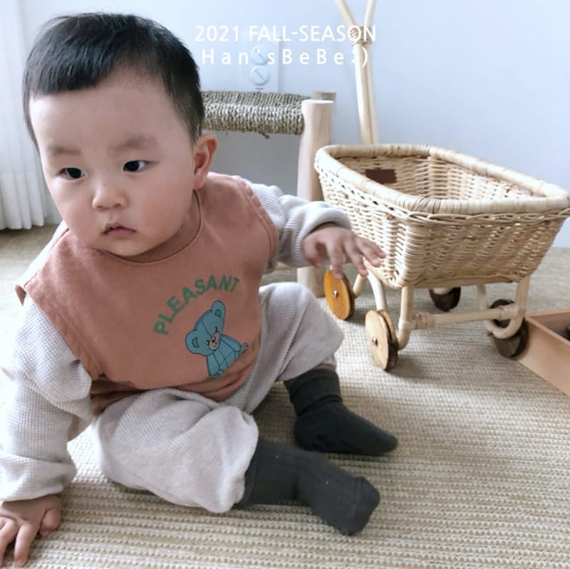 HAN'S - Korean Children Fashion - #Kfashion4kids - Vest Bib - 12