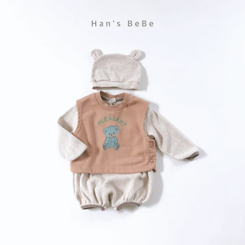 HAN'S - Korean Children Fashion - #Kfashion4kids - Vest Bib - 3
