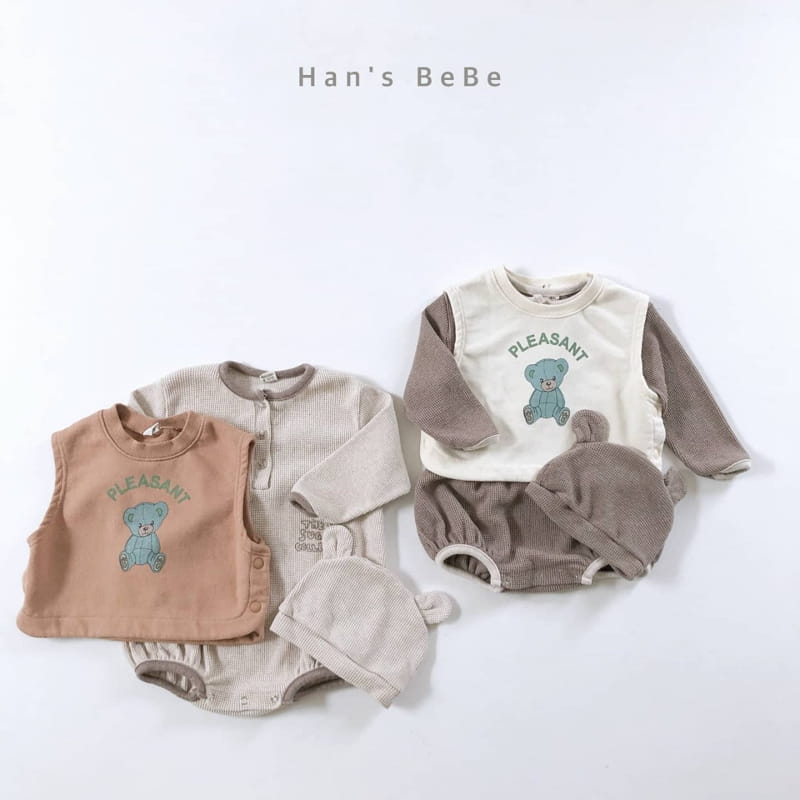 HAN'S - Korean Children Fashion - #Kfashion4kids - Vest Bib - 4