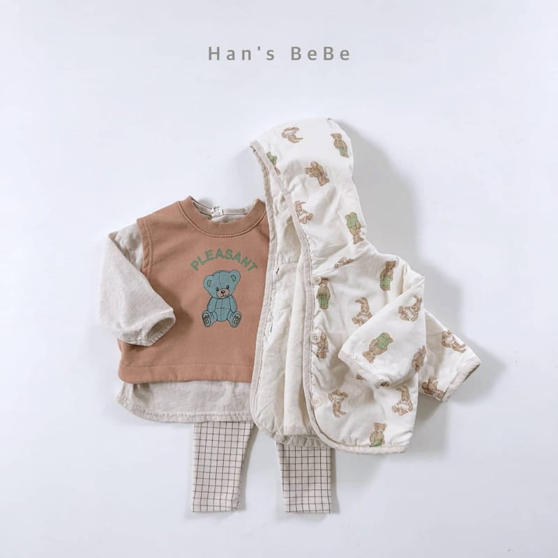 HAN'S - Korean Children Fashion - #Kfashion4kids - Vest Bib - 5