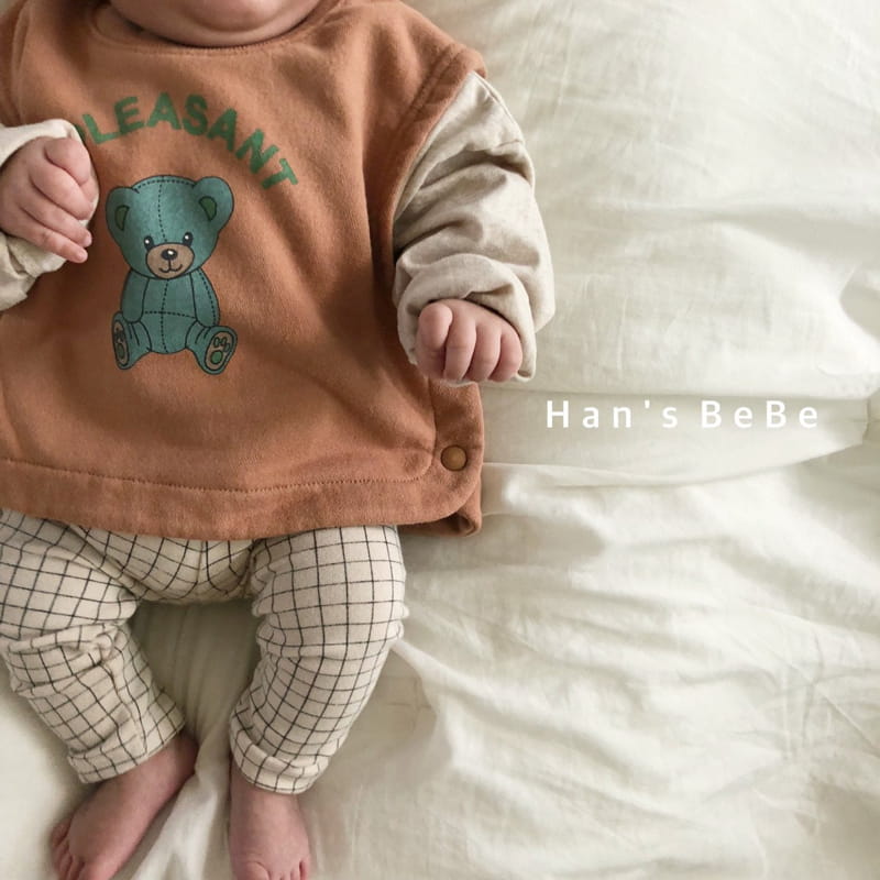 HAN'S - Korean Children Fashion - #Kfashion4kids - Vest Bib - 6