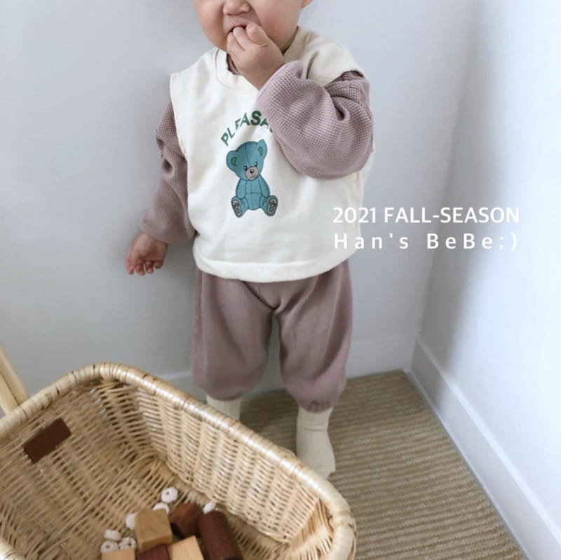 HAN'S - Korean Children Fashion - #Kfashion4kids - Vest Bib - 8