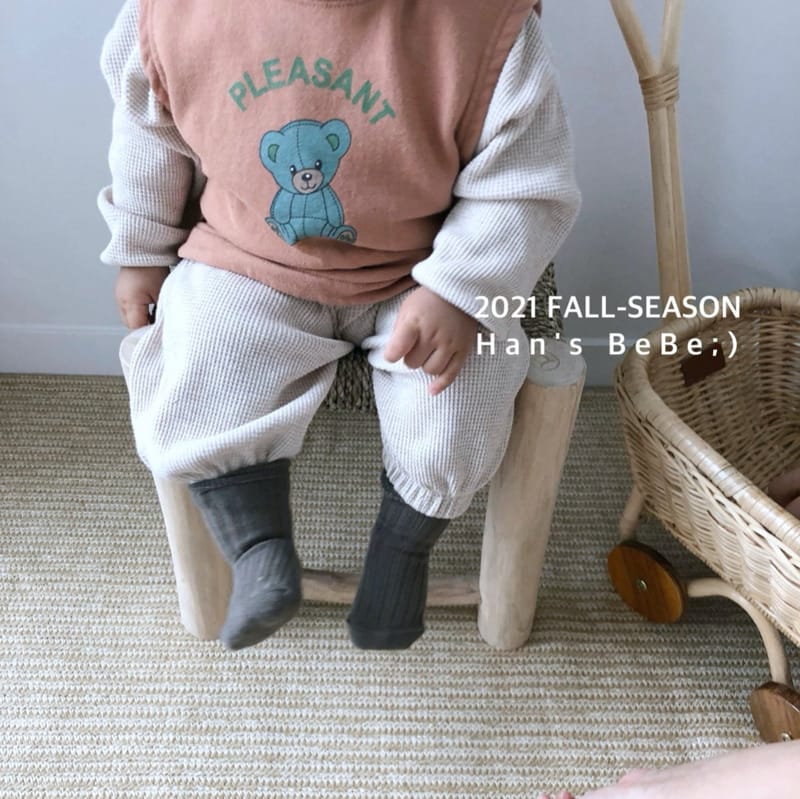 HAN'S - Korean Children Fashion - #Kfashion4kids - Vest Bib - 9
