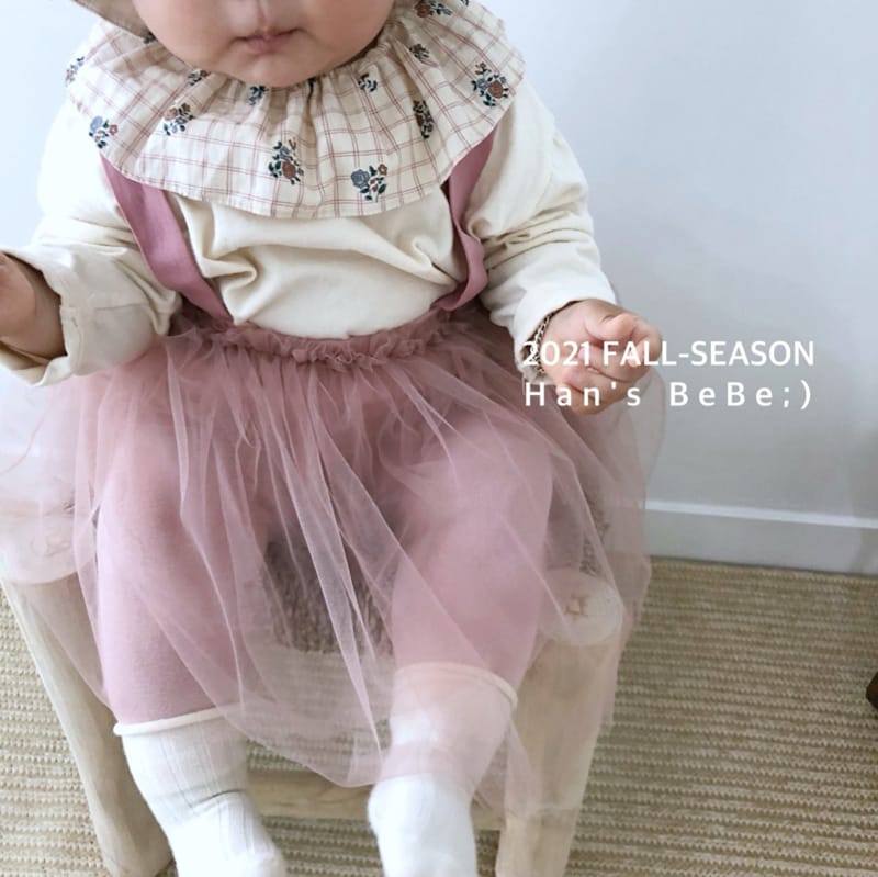 HAN'S - Korean Children Fashion - #Kfashion4kids - Shirring Mesh Leggings - 8