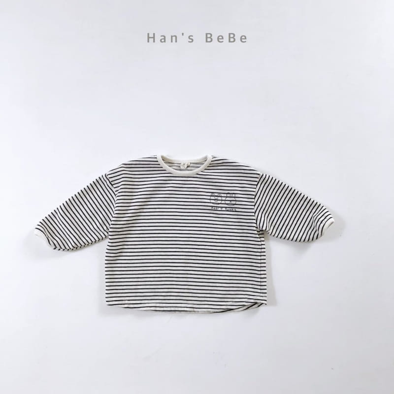 HAN'S - Korean Children Fashion - #Kfashion4kids - Bebe Piping Stripe Tee