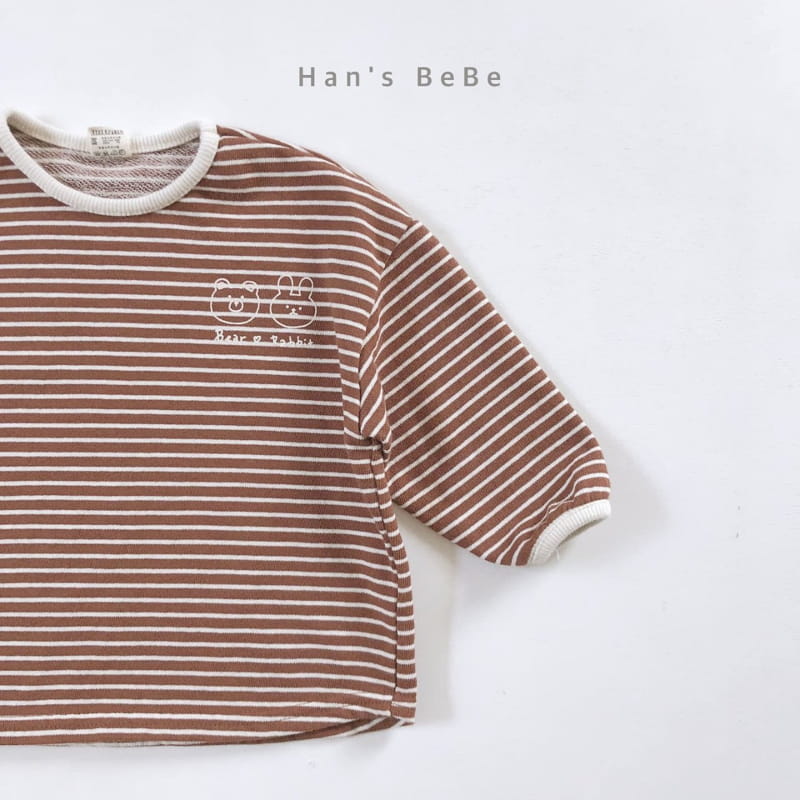 HAN'S - Korean Children Fashion - #Kfashion4kids - Bebe Piping Stripe Tee - 2