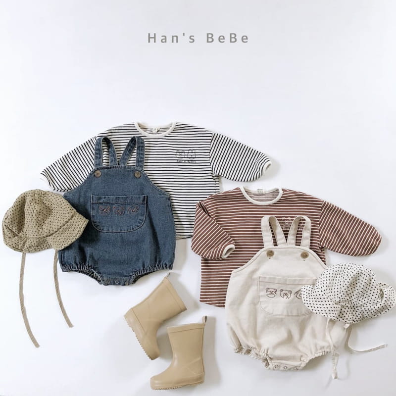 HAN'S - Korean Children Fashion - #Kfashion4kids - Bebe Piping Stripe Tee - 3