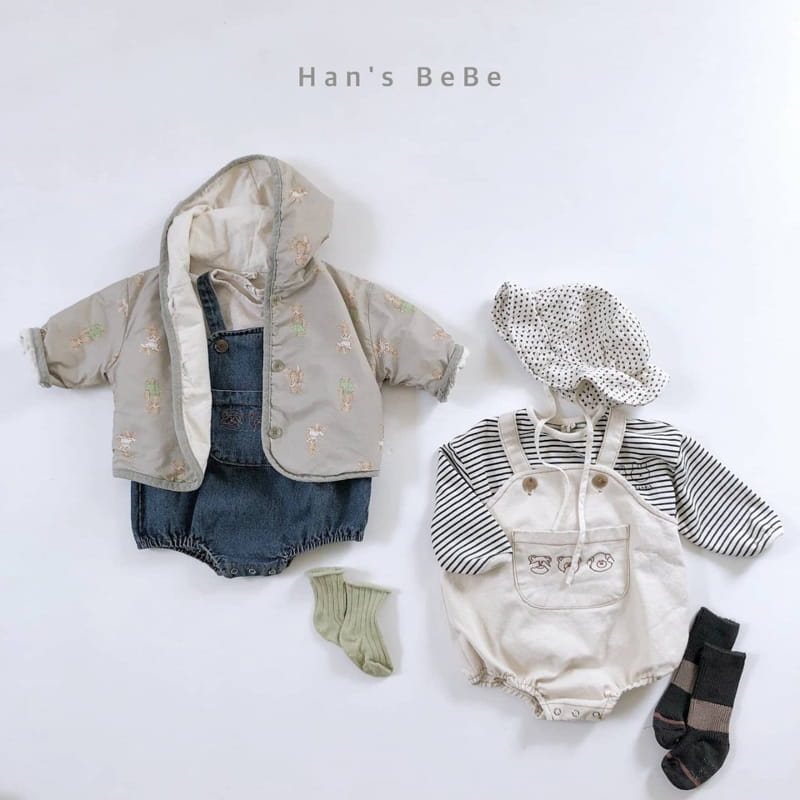 HAN'S - Korean Children Fashion - #Kfashion4kids - Bebe Piping Stripe Tee - 4