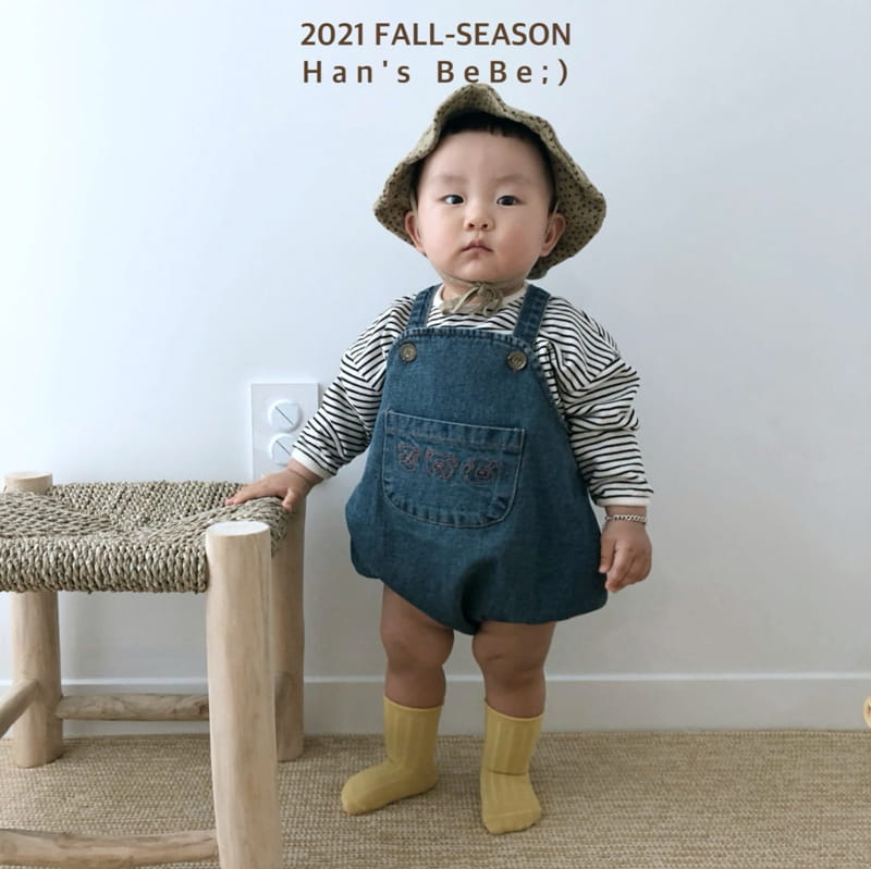 HAN'S - Korean Children Fashion - #Kfashion4kids - Bebe Piping Stripe Tee - 9