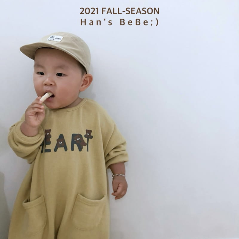 HAN'S - Korean Children Fashion - #Kfashion4kids - Heart Bear Bodysuit - 11