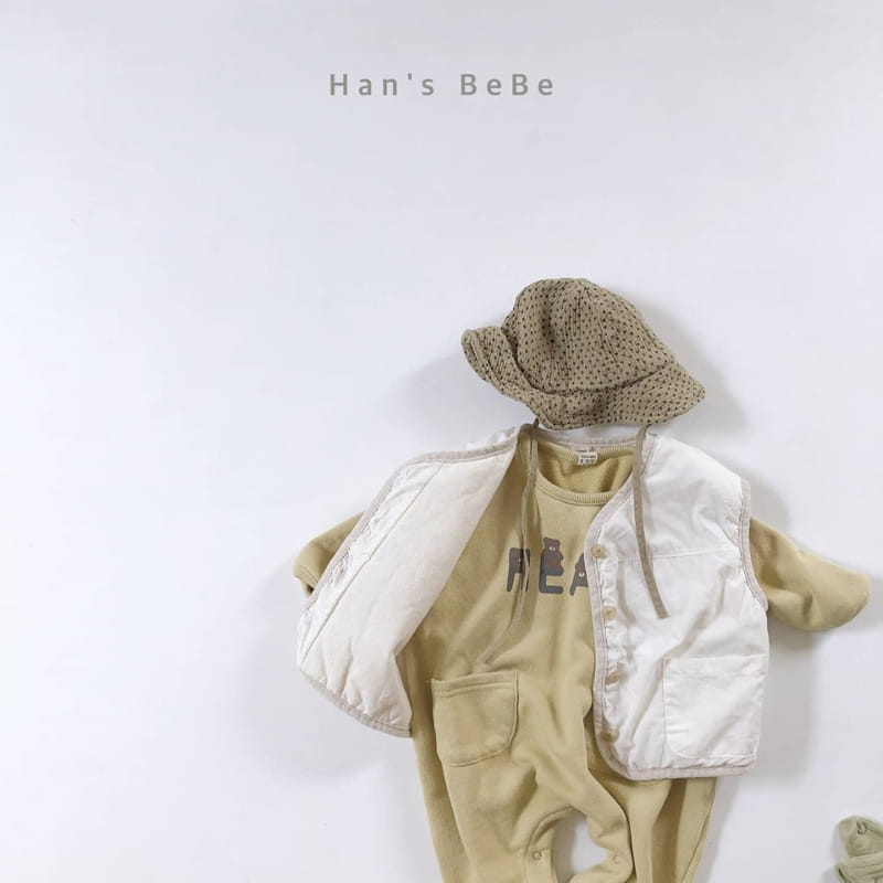 HAN'S - Korean Children Fashion - #Kfashion4kids - Heart Bear Bodysuit - 3