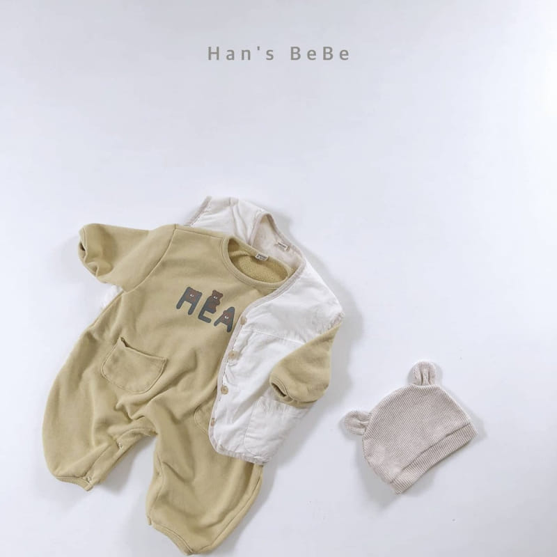 HAN'S - Korean Children Fashion - #Kfashion4kids - Heart Bear Bodysuit - 5