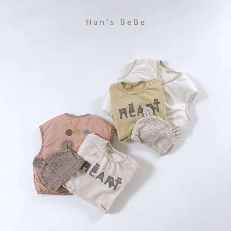HAN'S - Korean Children Fashion - #Kfashion4kids - Heart Bear Bodysuit - 7