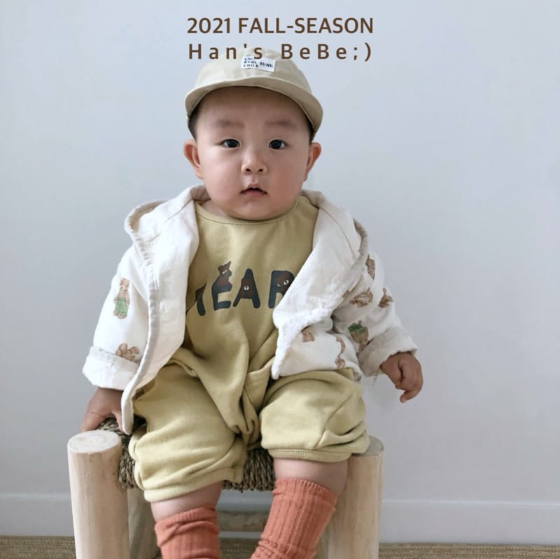 HAN'S - Korean Children Fashion - #Kfashion4kids - Heart Bear Bodysuit - 9