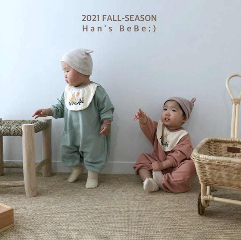 HAN'S - Korean Children Fashion - #Kfashion4kids - Bib Drop Bodysuit - 12
