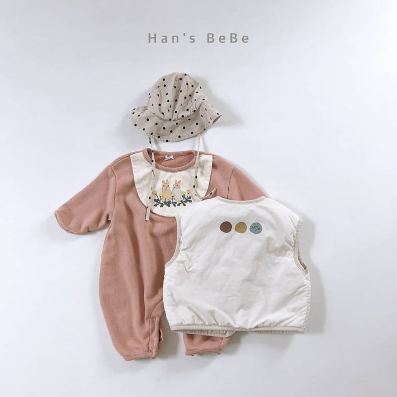 HAN'S - Korean Children Fashion - #Kfashion4kids - Bib Drop Bodysuit - 4
